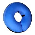 Inflatable Dog Cone Collar-Soft Protective Cone for Dogs After Surgery,Dog Donut Collar for Large Medium Small Dogs and Cats (Blue,Large)