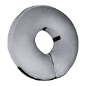 Inflatable Dog Cone Collar-Soft Protective Cone for Dogs After Surgery,Dog Donut Collar for Large Medium Small Dogs and Cats (Grey,Small)