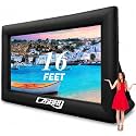 Inflatable Projector Screen - 16FT Outdoor Movie Screen Blow Up for Movie Parties Backyard Outside with Air Blower and Carry Bag, Front and Rear Projection