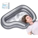 Inflatable Shampoo Basin for Elderly with Drain Hose, Bedside Hair Washer
