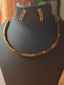 Influtive Brass Copper Gold-plated Gold Jewel Set
