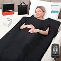 Sauna Blanket for Home: Extra Large Portable Sauna Blanket with Full Body Detox Wrap & Deep Heat Relaxation - Adjustable 86-176°F 20-60 Min Timer 74.8 x 35.5Inch