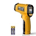Infrared Thermometer Gun,SQECH Laser Thermometer Gun -58℉～1112℉(-50℃～600℃),Non-Contact Temperature Gun with Adjustable Emissivity&amp;Color Backlight for Cooking, Pizza Oven,BBQ,Fridge,Engine,HVAC(Yellow)