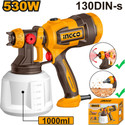 INGCO 530W Industrial Paint Spray Gun SPG4506 1000ML CONTAINER HVLP Sprayer