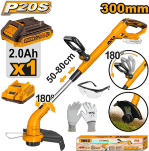 ingco 84672100 cordless grass trimmer
