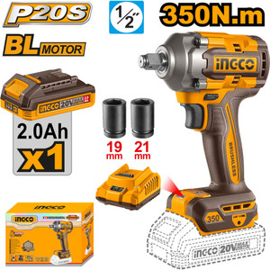 ingco ciwli20351 - 350 nm cordless impact wrench