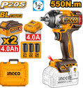 INGCO CIWLI2055 550NM CORDLESS IMPACT WRENCH Power