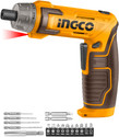 INGCO Cordless Screwdriver 8V Type-C Charging Port, with Charger, Screwdriver Bits, Plastic Box, Drywall Screw Gun