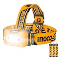 INGCO Headlamp For Running, Camping, Fishing, Cycling, Hiking, Waterproof