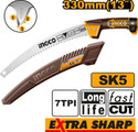 INGCO PRUNING SAW Gardening Saw 13 7TPI, Heat Treatment Teeth Triple Teeth Wood Cutter