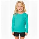 INGEAR Girls Long Sleeve Rash Guard Swim Shirt Outdoor Sports Shirt Lightweight Athletic Tee Protective Quick Dry