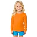 INGEAR Girls Long Sleeve Rash Guard Swim Shirt Outdoor Sports Shirt Lightweight Athletic Tee Protective Quick Dry