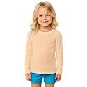 INGEAR Girls Long Sleeve Rash Guard Swim Shirt Outdoor Sports Shirt Lightweight Athletic Tee Protective Quick Dry
