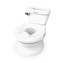 Ingenuity My Size Potty Pro 2-in-1 Potty Training Toilet, Floor Potty with Removable Potty Seat for Standard Toilets, Realistic Flushing Sound, for Toddlers Ages 18+ Months, Up to 50 lb