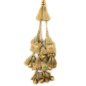 set of 2 latkan gold colour 30 cm long 15145 beige