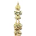 Set of 2 Latkan (Gold Colour, 30 cm Long, 15145) (Water Gold)