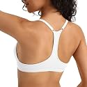 INIBUD Sports Bras for Women Racerback Triangle Padded Bralette Y Back Seamless Bra No Underwire V Neck Wireless