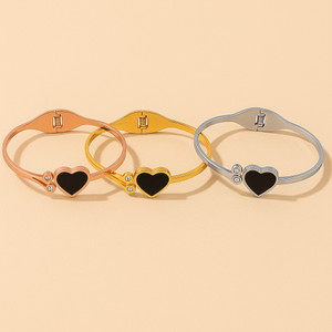 inites stainless steel gold-plated bracelet pack of 3