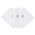 Initial Handkerchief for Men, Monogrammed Boxed 3 Piece Set,100% Cotton