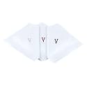 Initial Handkerchief for Men, Monogrammed Boxed 3 Piece Set,100% Cotton