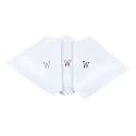 Initial Handkerchief for Men, Monogrammed Boxed 3 Piece Set,100% Cotton