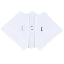Initial Handkerchief for Men, Monogrammed Boxed 3 Piece Set,100% Cotton