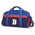 Initial Kids Duffle Bag for Boys or Girls, Kids Overnight Bag with Shoe Compartment, Personalized Weekender bags, Birthday Gifts for Women Boys Girls(Red Blue-LetterB)