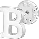 Initial Lapel Pin for Men Women, Brooch Pins for Men Suits, Metal Button Pins in 18K Gold and Silver Tone.