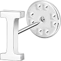 Initial Lapel Pin for Men Women, Brooch Pins for Men Suits, Metal Button Pins in 18K Gold and Silver Tone.