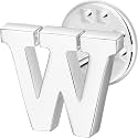 Initial Lapel Pin for Men Women, Brooch Pins for Men Suits, Metal Button Pins in 18K Gold and Silver Tone.