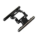 INJORA Brass Skid Plate - Black Coating Transmission Mount for 1/18 RC Crawler FCX18 (FCX18-05)