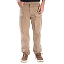 INKAST Men Brown Cargo Trousers with Zip