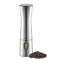 Inkbird Electric Pepper Grinder Mill,Automatic Electric Pepper Grinder,Battery Operated Stainless Steel Pepper Mill Salt Mill with Light,Push Button Adjustable Coarseness