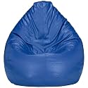 Leatherette Bean Bag Cover Without Beans Beanbag Chair for Home, Office, Bedroom &amp; Room(Blue,5XL)