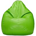 Leatherette Bean Bag Cover Without Beans Beanbag Chair for Home, Office, Bedroom &amp; Room(Green,2XL)