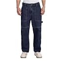 INKD Men39s Carpenter Baggy Jeans Mid-Rise