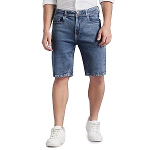 INKD Mens Denim Shorts for Men -