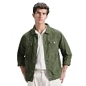 INKD Men39s Overdyed Cotton Denim Jacket -