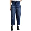 INKD Premium Women’s Barrel Fit Jeans - 100% Cotton | High- Rise | Comfortable Fit | Casual Denims | Jeans for Women | Mom Fit Jean | Ankle Length Jean (Available in Plus Sizes)