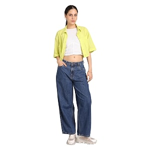 inkd women39s baggy fit jeans - mid-rise  100 cotton  jeans for women available in plus sizes