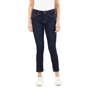 INKD Womens Contrast Stitch Stretchable Skinny Fit