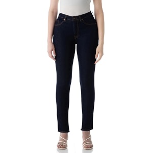 INKD Womens Slim Fit Jeans - Mid-Rise