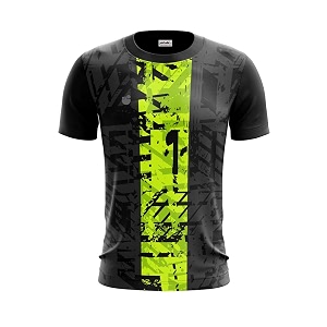Inkholic Mens Round Collar Football Jersey Multicolored