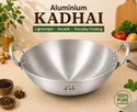 inKitch Aluminium Kadhai for Cooking Multipurpose