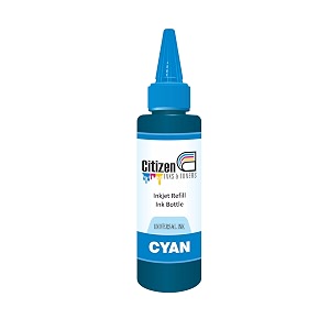 inkjet refill ink for use all inkjet deskjet officejet printers and cartridges  compatible for hp priner cartridges amp canon printer cartridges  100ml each bottle cyan