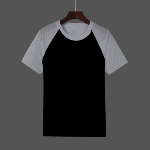 inkkr men colorblock round neck cotton blend multicolor t-shirt