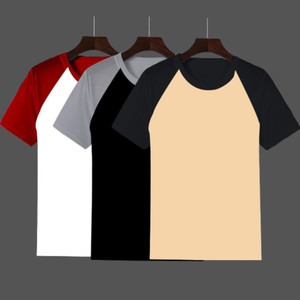 inkkr colorblock men round neck multicolor t-shirt