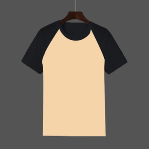 inkkr men colorblock round neck cotton blend multicolor t-shirt