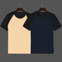 INKKR Colorblock Men Round Neck Multicolor T-Shirt