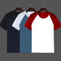 INKKR Colorblock Men Round Neck Multicolor T-Shirt